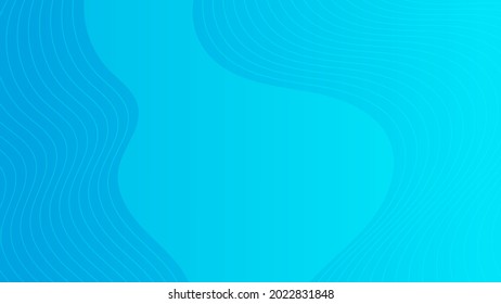 Fondo de degradado colorido moderno con líneas onduladas. Fondo de presentación abstracta geométrica azul. Ilustración del vector