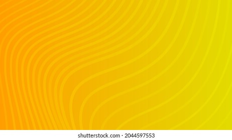 Fondo de degradado colorido moderno con líneas onduladas. Fondo de presentación abstracta geométrica amarillo. Ilustración del vector