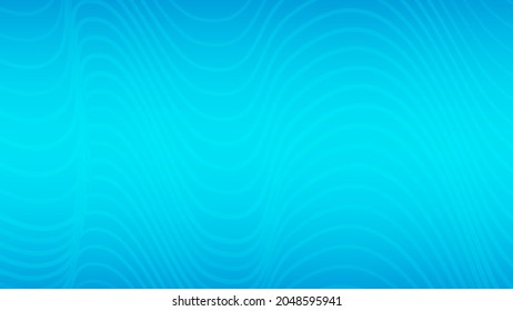 Modern colorful gradient background with wave lines. Biue geometric abstract presentation backdrop. Vector illustration