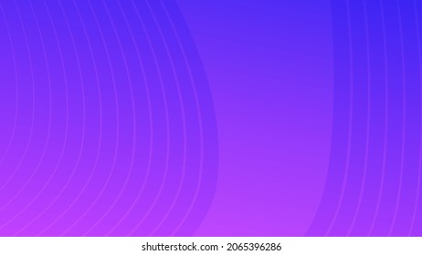 Modern colorful gradient background with wave lines. Purple geometric abstract presentation backdrop. Vector illustration