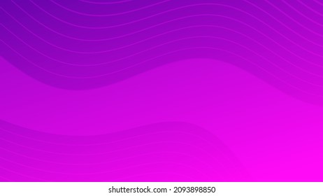 Fondo de degradado colorido moderno con líneas onduladas. Fondo de presentación abstracta geométrica púrpura. Ilustración del vector