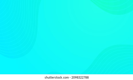 Modern colorful gradient background with wave lines. Blue geometric abstract presentation backdrop. Vector illustration
