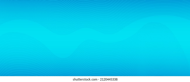 Modern colorful gradient background with wave lines. Blue geometric abstract presentation backdrop. Vector illustration