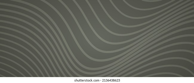 Modern colorful gradient background with wave lines. Black geometric abstract presentation backdrop. Vector illustration