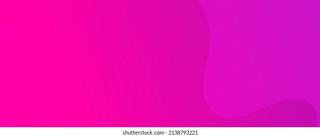 Fondo de degradado colorido moderno con líneas onduladas. Fondo de presentación abstracta geométrica rosa. Ilustración del vector