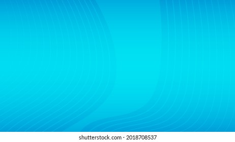 Modern colorful gradient background with wavy lines. Blue geometric abstract presentation backdrop. Vector illustration