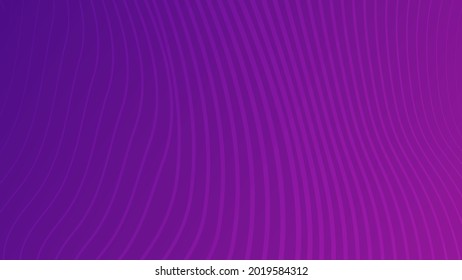 Modern colorful gradient background with wavy lines. Purple geometric abstract presentation backdrop. Vector illustration
