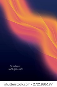 Modernas ondas de gradiente coloridas com fluxo dinâmico e profundidade em camadas, perfeitas para arte digital e uso de fundo.