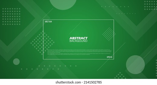 Modern colorful green gradient background with dynamic wave shapes. Abstract template and modern stylish texture. Eps10 vector illustration