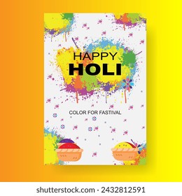 Modern and Colorful Holi festival posters in Vactor EPS files.  colorful happy Holi party poster design. Gradient Holi festival celebrates design.