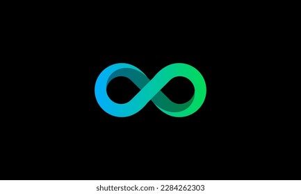 Modern colorful infinity logo design