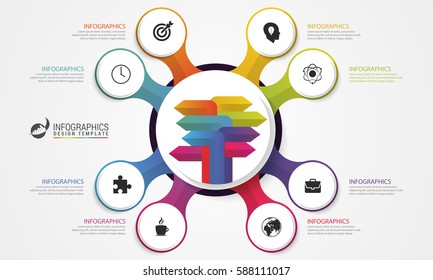 Modern colorful infographic template. Vector illustration.