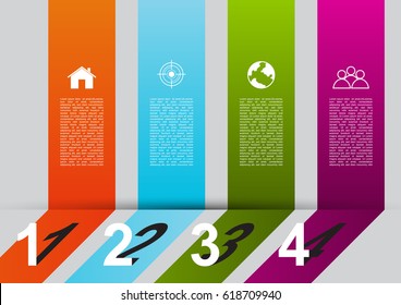 Modern colorful infographic template vector illustration