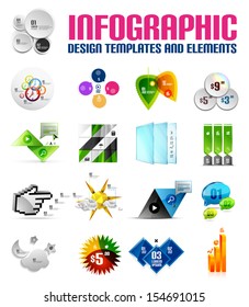 Modern colorful infographic templates and elements