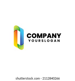 modern colorful letter o logo design