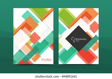 Diseño de composición de líneas coloridas y modernas. Conjunto de fondo abstracto