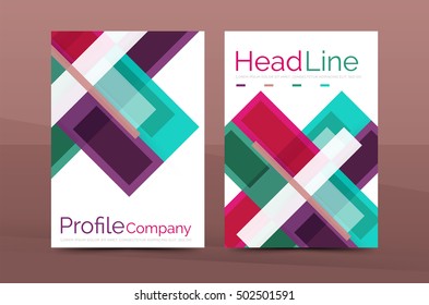 Diseño de composición de líneas coloridas y modernas. Conjunto de fondo abstracto