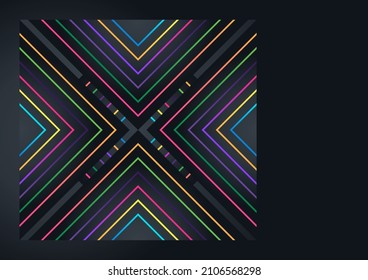 Modern colorful line pattern abstract background. Suit for business, corporate, institution, party, festive, seminar, and talks.