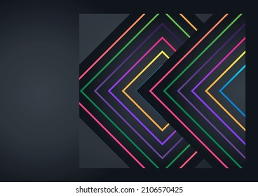 Fondo abstracto del patrón de línea colorido moderno. Demanda para negocios, corporaciones, instituciones, fiestas, fiestas, seminarios y charlas.