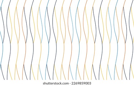 Modern colorful lines wave pattern background design