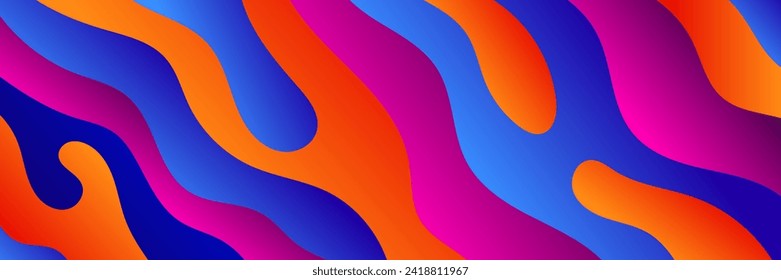 fondo moderno colorido del patrón de onda líquida
