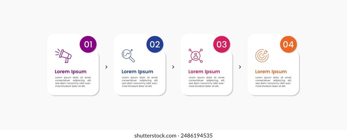 modern colorful multipurpose infographic template for presentation