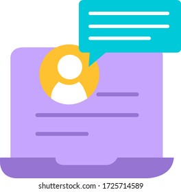 Modern colorful new message icon illustration