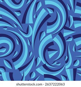 Modern colorful pattern. Cute botanical abstract contemporary seamless pattern. 