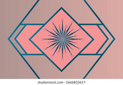 Vetor de fundo colorido moderno cartaz. Modelo de capa com padrão de formas geométricas de perspectiva vibrante. Design para arte de parede, folhetos, brochuras, capas, banners web.