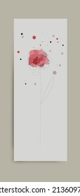 Modern colorful posters. Elegant flowers. Abstract art geometric elements and spots, flowers. Great design for social media posts, stories, postcards, print. Vector illustration