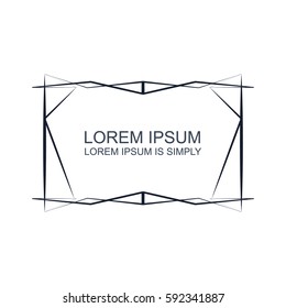 Modern, colorful, premium title calligraphic and typographic badge design element. Easy customize of the text.