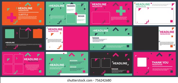 Modern colorful presentation templates elements on a white background. Vector infographics. Use in Presentation, flyer and leaflet, corporate report, marketing, advertising, annual report, banner..
