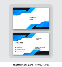 Modern Colorful professional business card, clean stylish visiting card template design