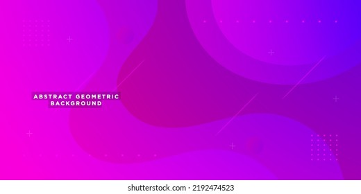 Modern colorful purple and pink gradient background with dynamic wave shapes. Abstract template and modern stylish texture. Eps10 vector illustration