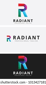 Modern Colorful R Letter Logo