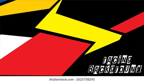 modern colorful racing background text vector, 3d concept, for free design.