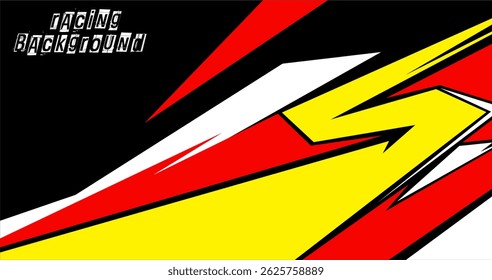 Modern  colorful racing background text vector, lightning 3d concept, for free design.