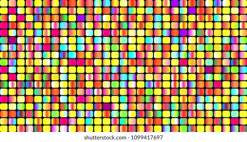 Modern with colorful rounded squares on background. Abstract background of geometric shapes. Colorful mosaic background. Template for your design. Vector illustration