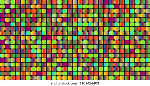 Modern with colorful rounded squares on background. Abstract background of geometric shapes. Colorful mosaic background. Template for your design. Vector illustration