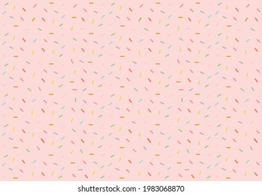 Modern colorful seamless geometric pattern on pink background, elegant ornaments, design for decoration, wrapping paper, print, fabric or textile, wonderful card, cute banner, vector illustration