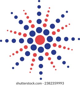 Modern and colorful  shape design with  circle