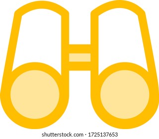 Modern colorful simple binoculars icon