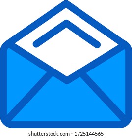 Icono de sobre simple y colorido moderno