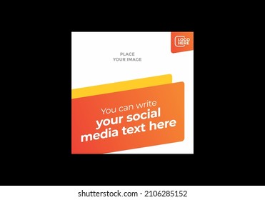 Modern and colorful social media post design