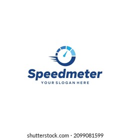 Modern Colorful Speed meter indicator Logo design