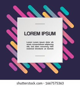 
Modern and colorful square design for advertisement
