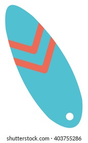 Modern colorful surfboard. 