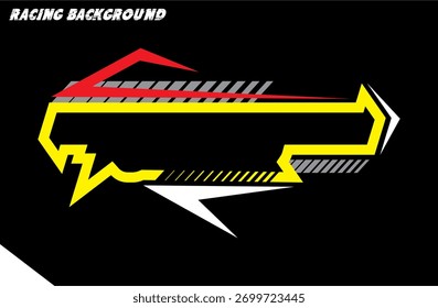 Moderno Vector de cuadro de texto colorido, concepto de fondo de carreras, diseño de borde de variación de línea modificada.