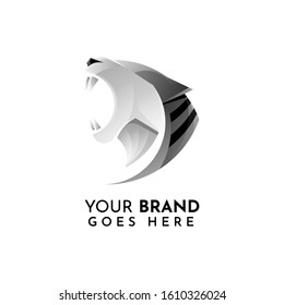 modern and colorful tiger head logo