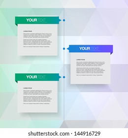 Modern colorful timeline design template Eps 10 vector illustration